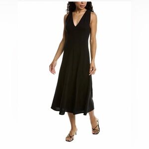 Vince Twisted Back Wool-Blend Midi Dress Women's SP